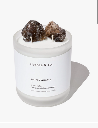 Smokey Quartz Intention Candle - Grounded & Cleansed