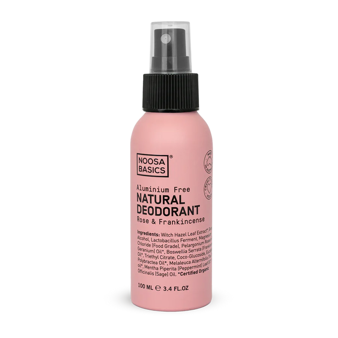 Natural deodorant spray- Rose & Frankinsense 100ml