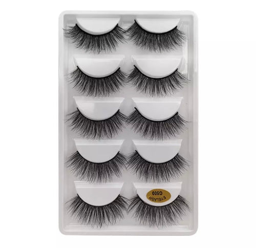 5 pack 3D strip lashes