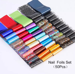 NAIL ART -Foil - 50 pack